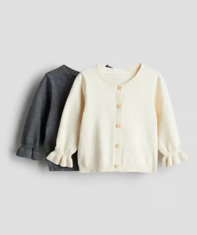 2 pack cotton cardigans