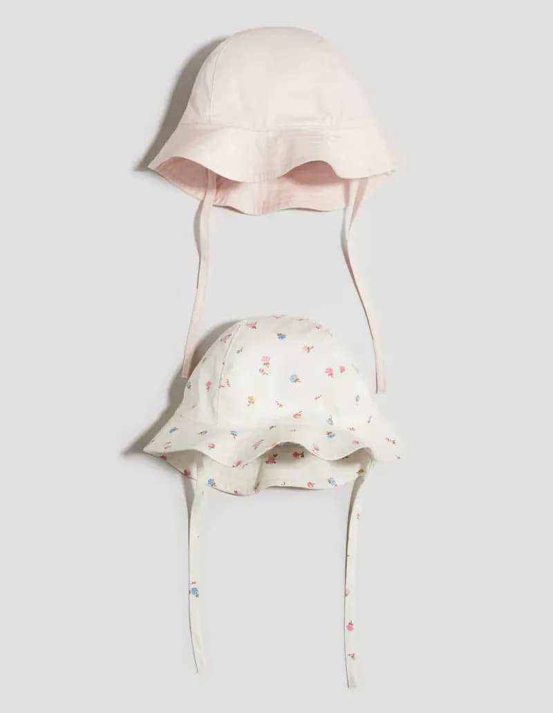 2 pack cotton sun hats