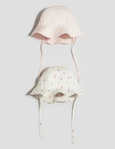 2 pack cotton sun hats