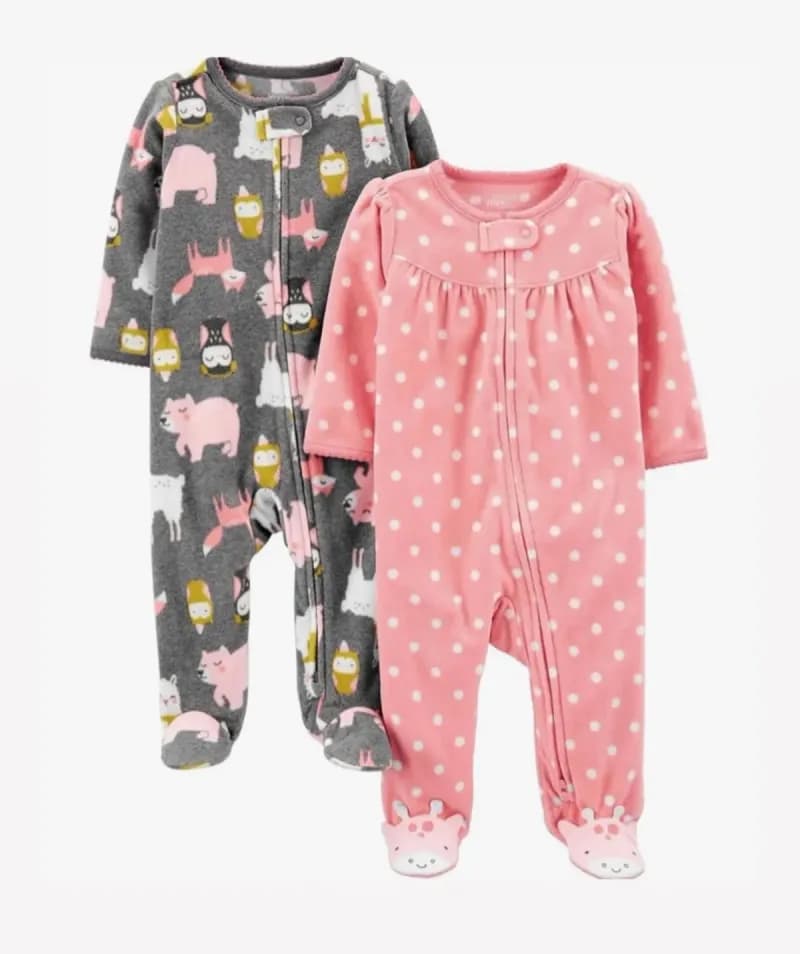 2 pack fleece coverall