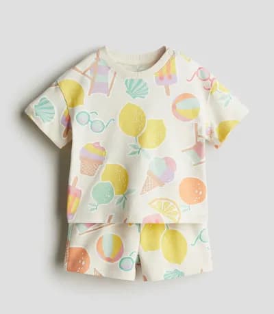 2 pc top and short set