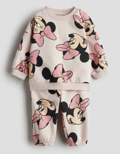 2 piece printed sweatshirt