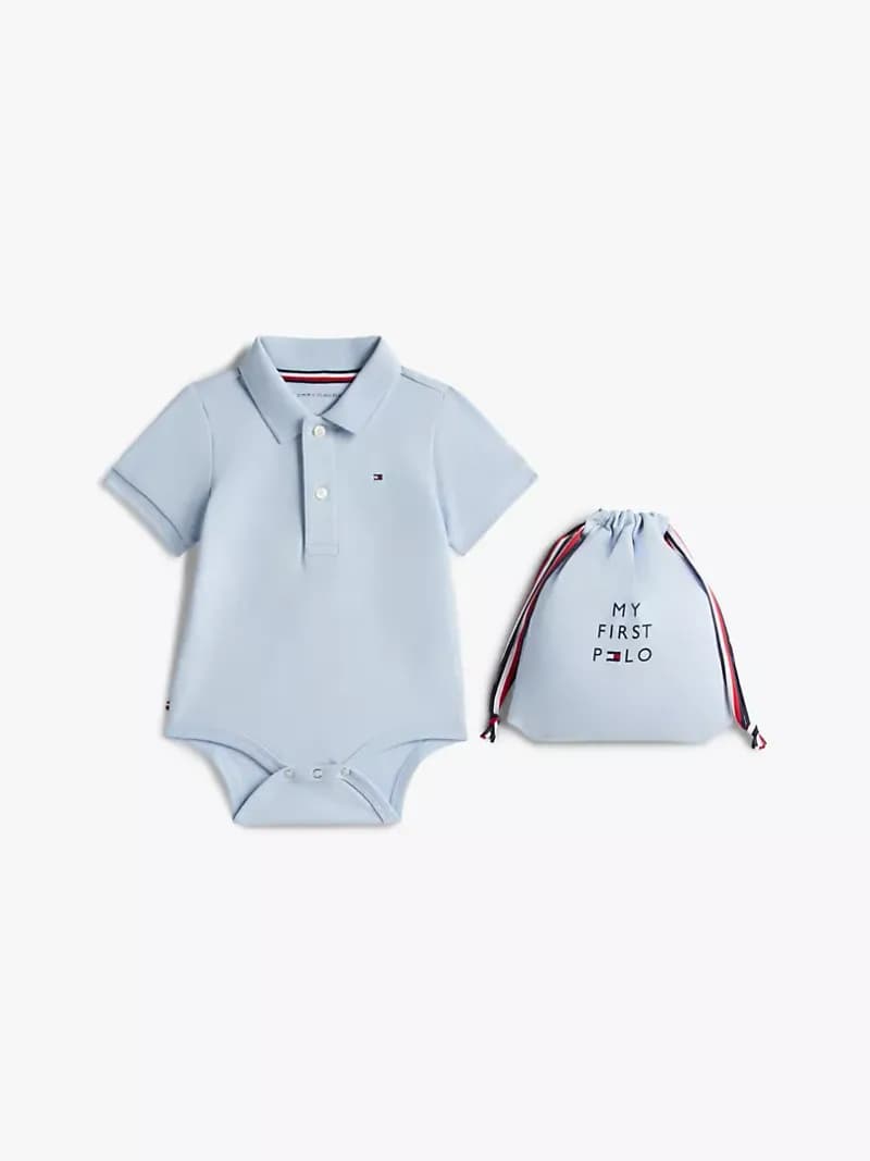 Babies' Polo Onesie And Gift Bag