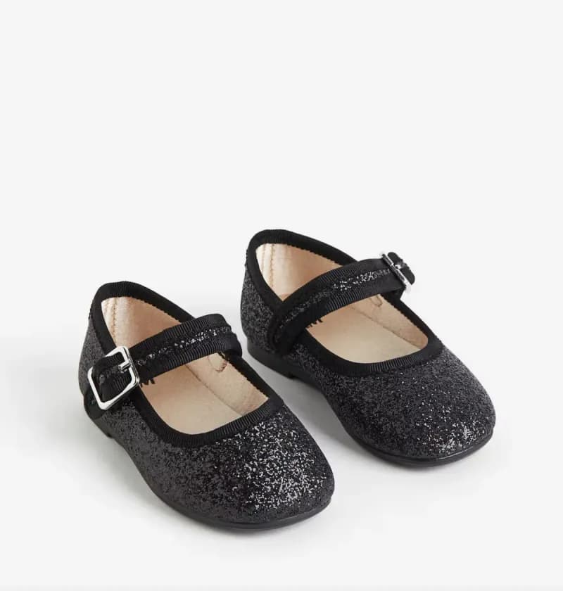 Glittery ballet pumps