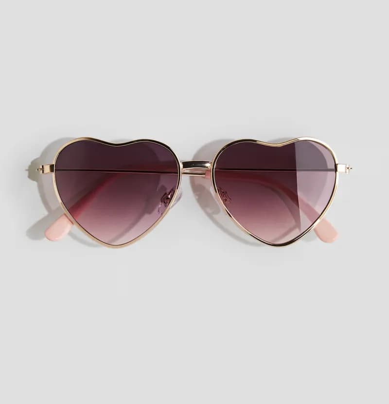 Heart-shaped sunglasses