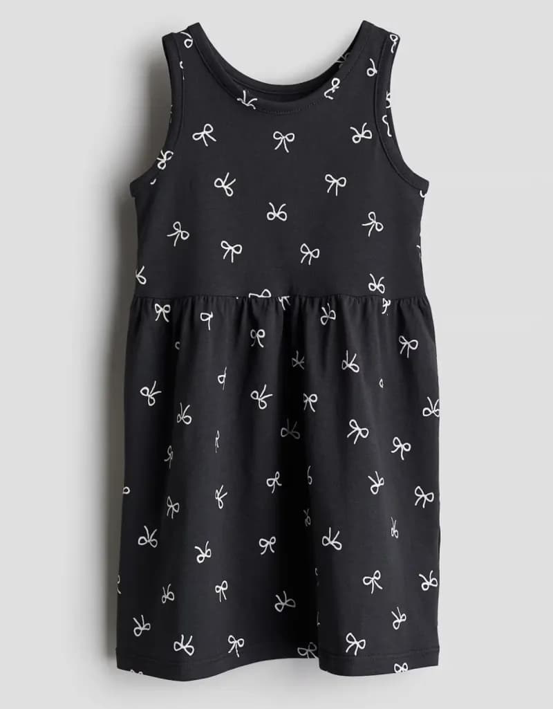 Patterned cotton dress