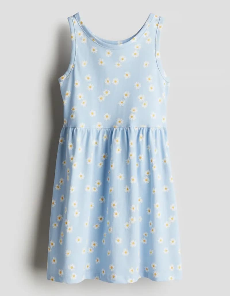 Patterned cotton dress