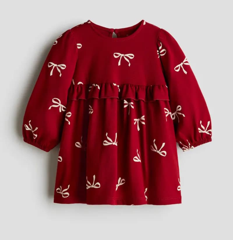 Printed cotton dress