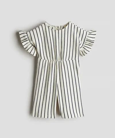 Printed romper suit