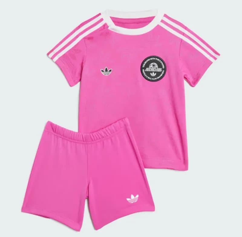 Short tee set pink