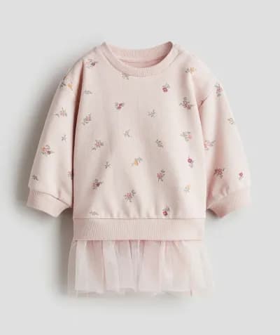Skirt-sweatshirt dress pink