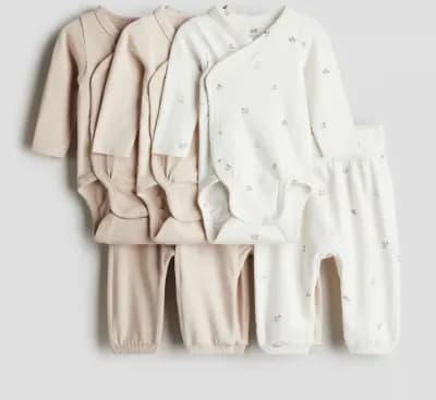 3 pack bodysuits and pant set