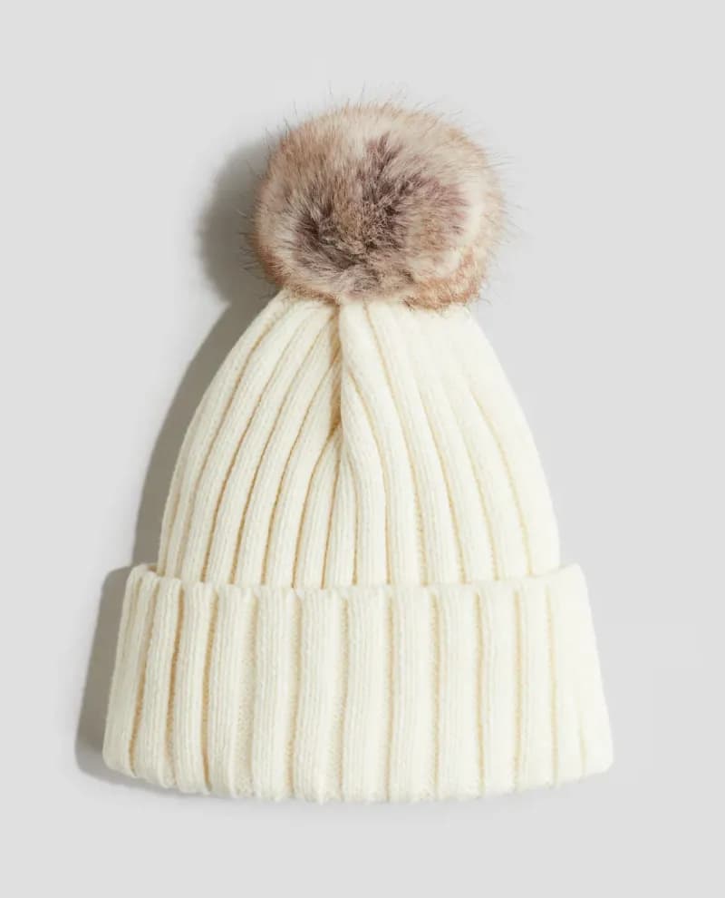 Rib knit hat